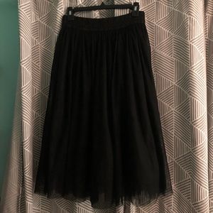COPY - Tulle Pleated Midi Skirt